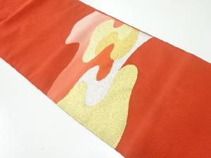 本爪綴れ　ヱ霞模様織出し名古屋帯
